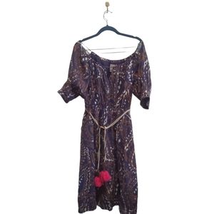 Anthropologie Vanessa Virginia Cold Shoulder Midi Dress